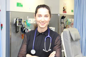 A female doctor