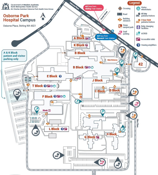 Campus map OPH