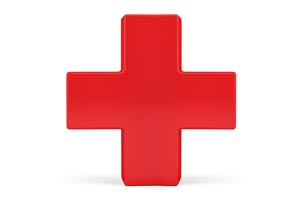 A red cross